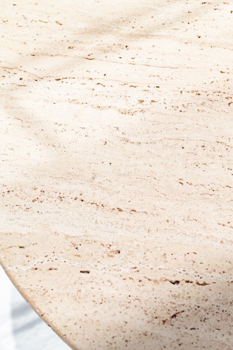 Natural Travertine Side Table